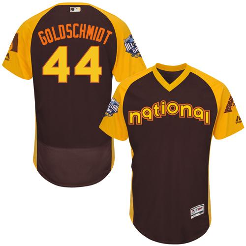 Diamondbacks #44 Paul Goldschmidt Brown Flexbase Authentic Collection 2016 All-Star National League Stitched MLB Jersey